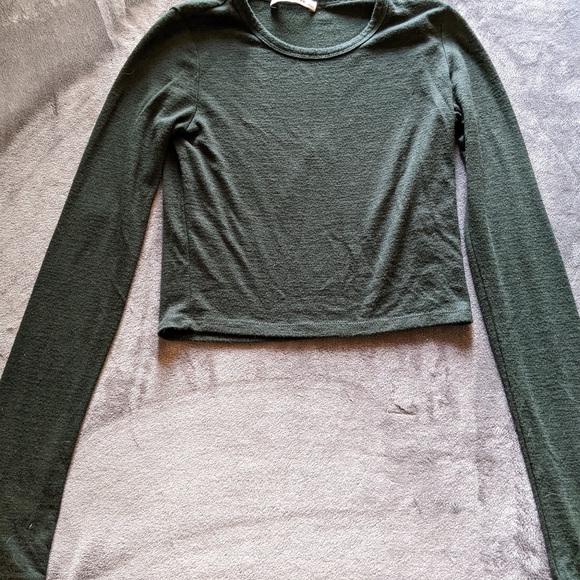 Wilfred Free Green Cropped Long Sleeve - Picture 2 of 2